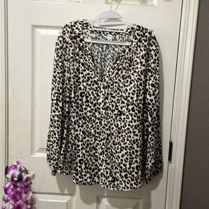 Cheetah blouse size XL